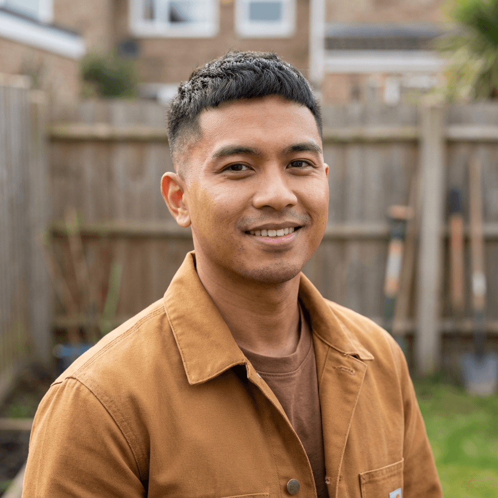 Male beta tester in late 30s, East Asian, friendly and trustworthy demeanor